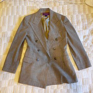 Vintage Ralph Lauren Plaid Women's Blazer Size 6